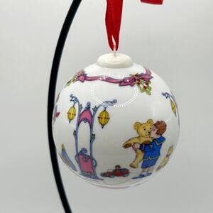 Hutschenreuther Annual Christmas Ball 2002 Porcelain Christmas Ornament Vintage